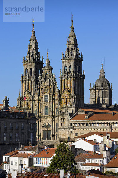 Spanien  Galicien  Galicien  Santiago De Compostela  Kathedrale  Kirche  Stadt  Stadt  kulturelle Erbe von Welt  Urlaub  Reisen