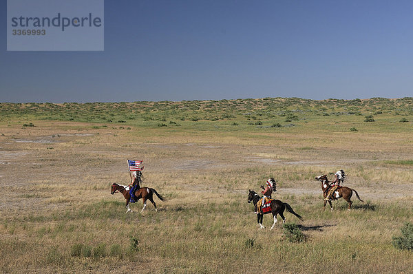 Custer's Last Stand  Wild West  Reenactment  keine Modellfreigabe  Hardin  Montana  USA