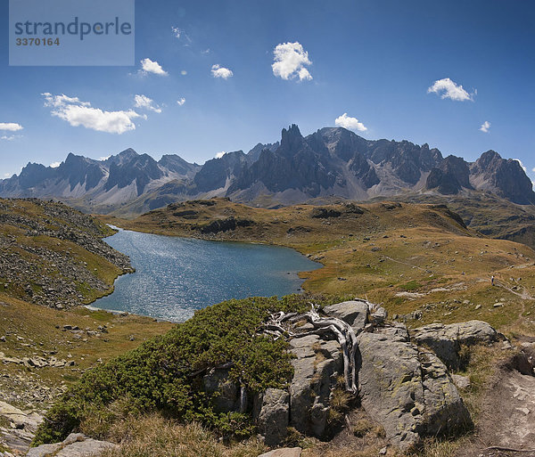 Les Lacs de Muandes  Val De La Clarée  Le Jadis  Brianconnais  Hautes-Alpes  Frankreich  Landschaft  Wasser  Sommer  Bergen und See  Frankreich