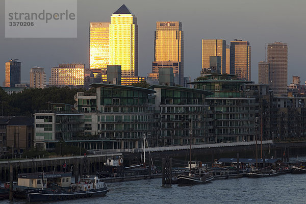 England  London  Docklands und Themse