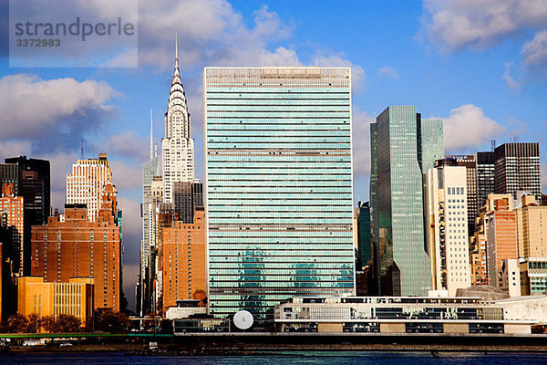United Nations Gebäude und Wolkenkratzer New York