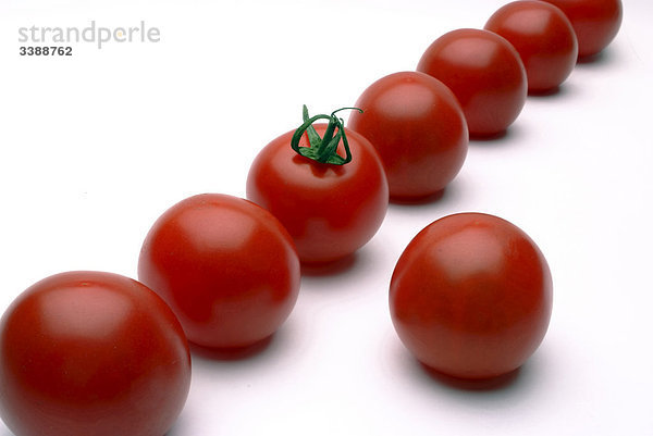 Tomaten vor weißem Hintergrund  Close-up