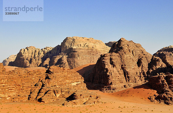 Wadi Rum  Jordanien  Asien