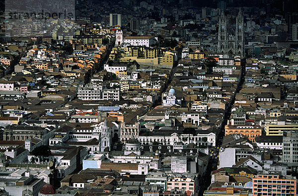 Blick über Quito  Ecuador.