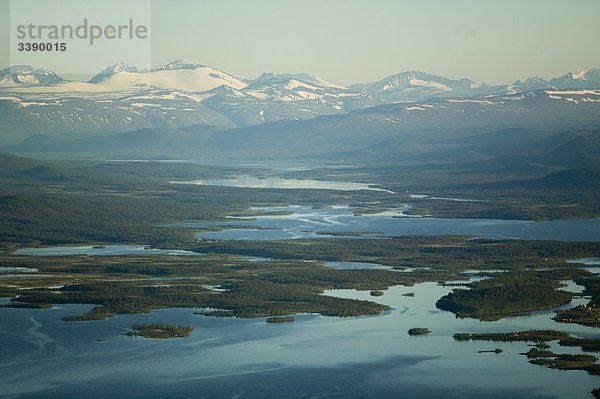 Flüsse und Berge  Schweden.