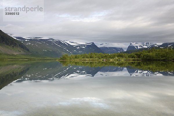 Einem Bergsee  Lappland  Schweden.
