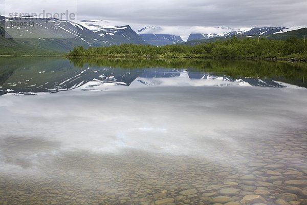 Einem Bergsee  Lappland  Schweden.