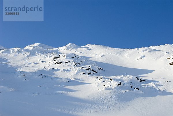 Eine Berglandschaft im Winter  Schweden.