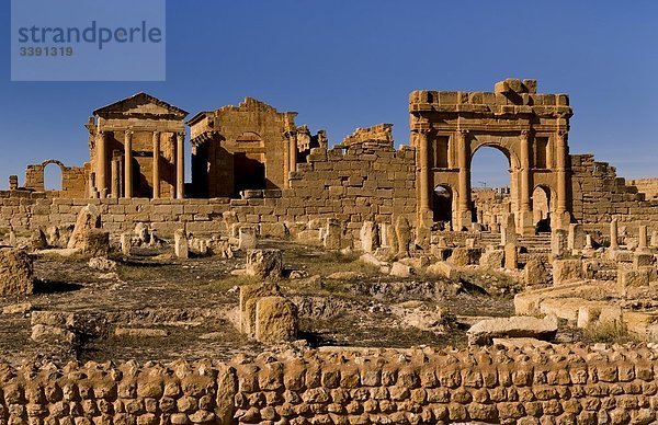Ruinen  Sufetula  Sbeitla  Tunesien  Afrika