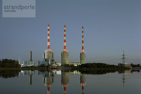 Kraftwerk Irsching  Oberbayern  Deutschland