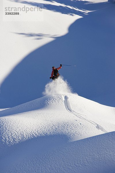 Ein Skispringen