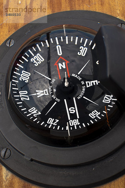 Kompass  Vogelperspektive  Close-up