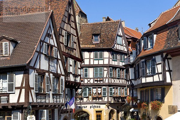 Fachwerkhäuser in der Altstadt von Colmar  Frankreich