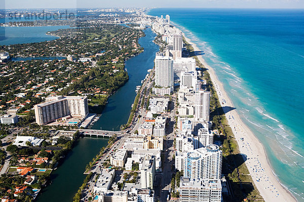Luftaufnahme von Miami Beach