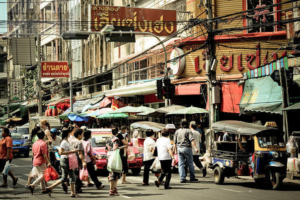 Straße in Bangkok  Thailand