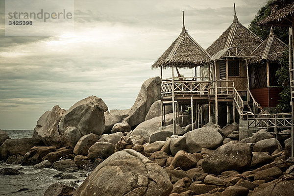 Hütte an der Küste von Ko Tao  Thailand