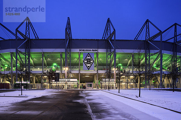 Stadion Borussia-Park  Mönchengladbach  Nordrhein-Westfalen  Deutschland  Europa