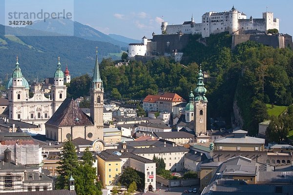 Österreich  Salzburg  Festung Hohensalzburg und Stadt