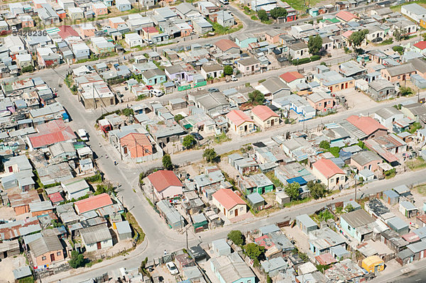 Luftaufnahme der Kapstadt Shanty Town