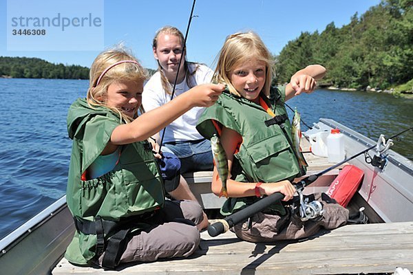 Girls fishing