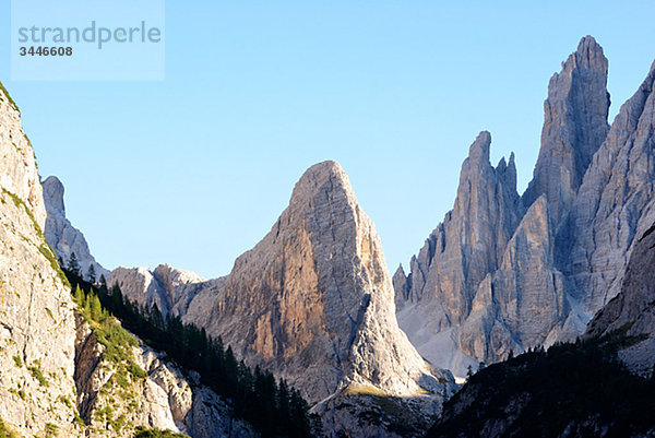 Europa  Italien  Blick auf Felsformation