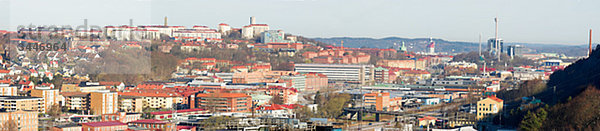 Scandinavia  Sweden  Gothenburg  Panoramic view of cityscape