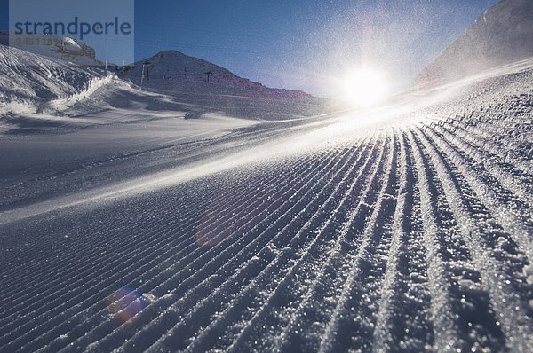 Eine präparierte Piste