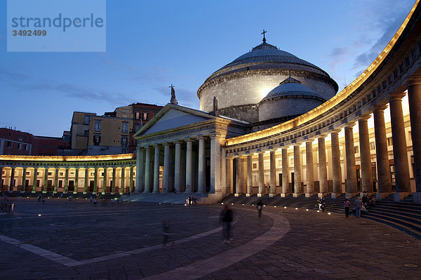 San Francesco di Paola  Piazza del Plebiscito  Neapel  Kampanien  Italien  Europa