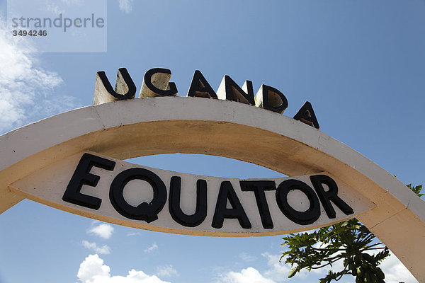Äquatordenkmal  Uganda  Ostafrika  Afrika