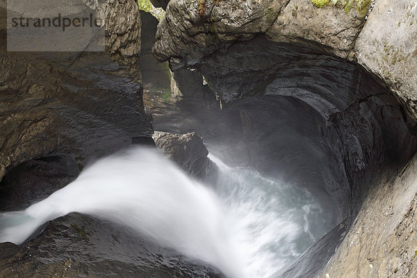 Trümmelbachfälle  Berner Oberland  Schweiz  Europa