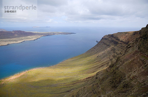 Isla Graciosa und Mirador del Rio  Lanzarote  Kanarische Inseln  Spanien  Europa