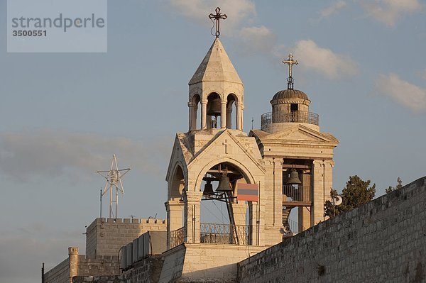 Israel  Westjordanland  Bethlehem  Glockenturm der Kirche von der Geburt