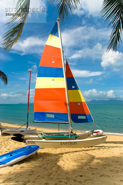 Katamaran am Mae Nam Beach  Ko Samui  Thailand