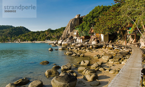 Bungalows für Touristen auf Ko Tao  Thailand