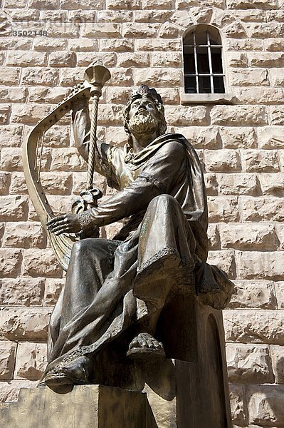 Israel  Jerusalem  König David statue