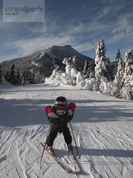 Boy Skifahren  Jay Peak (Vermont)
