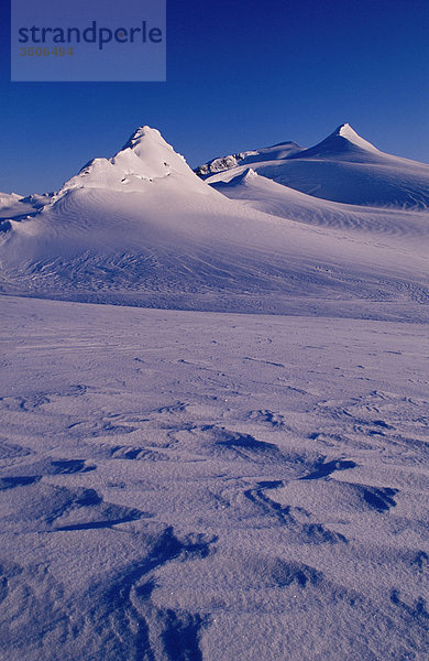 Wind gefegt Schnee & Kenai Mountains KP Alaska