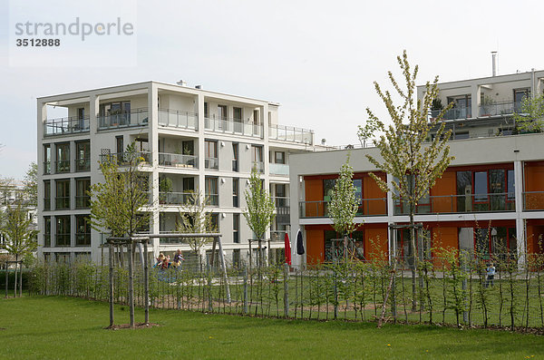 Wohnsiedlung mit Spielplatz in München  Deutschland