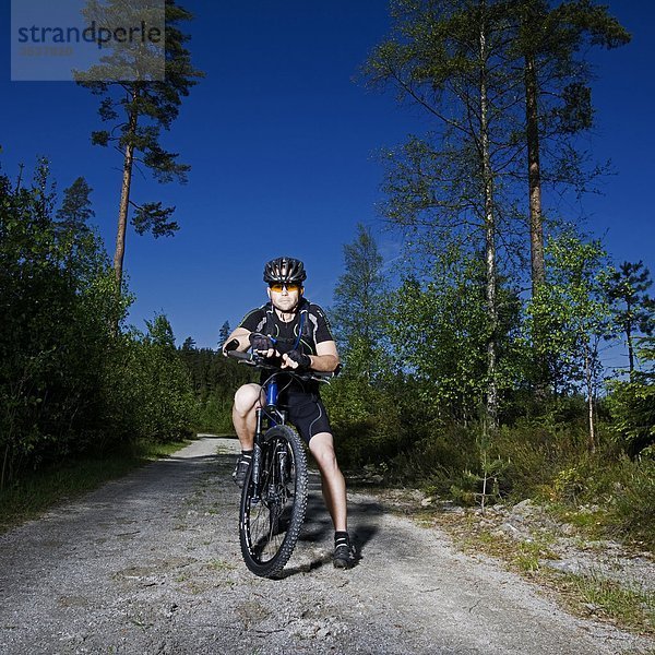 Radfahrer mit ein Mountainbike  Schweden