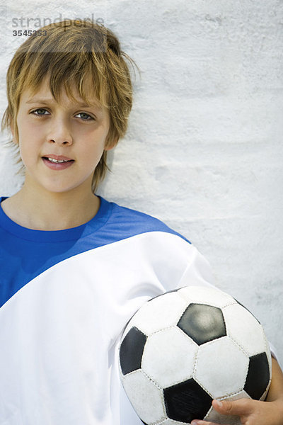 Junger Fußballspieler  Portrait