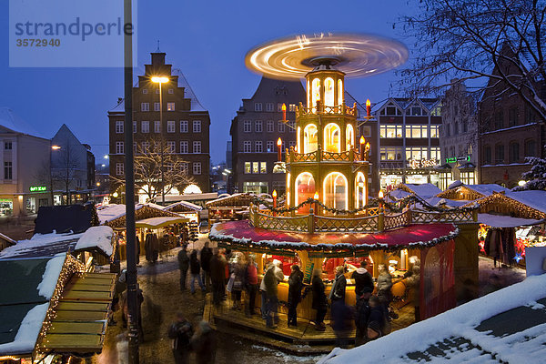 Weihnachtsmarkt  Flensburg  Schleswig-Holstein  Deutschland  Europa