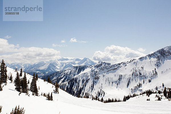 Skigebiet in utah usa