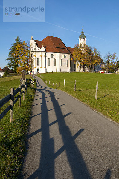 Wieskirche  Steingaden  Bayern  Deutschland  Europa