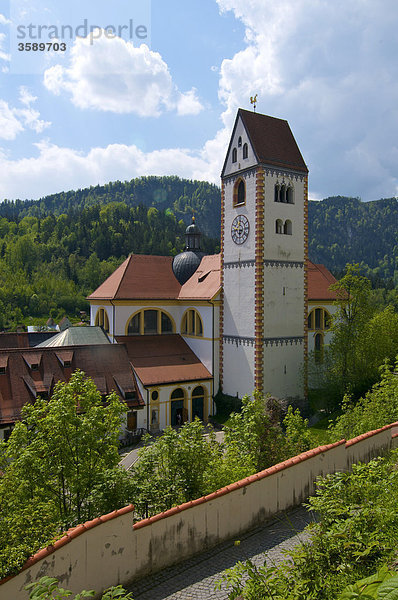 Kloster Sankt Mang  Füssen  Bayern  Deutschland  Europa