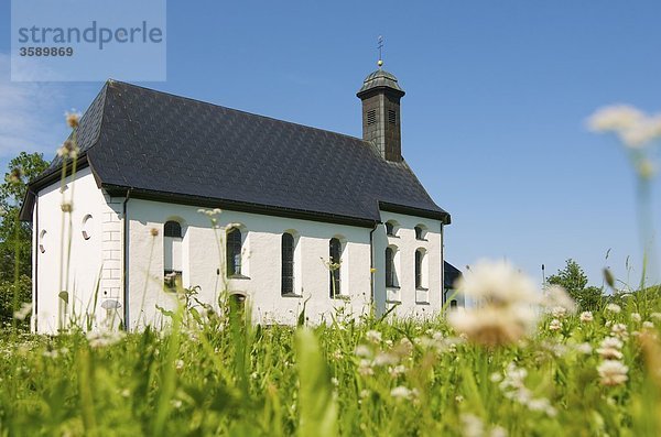 St. Sebastianskapelle  Wertach  Allgäu  Bayern  Deutschland  Europa