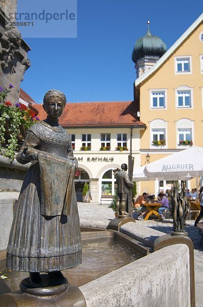 Marienplatz  Immenstadt im Allgäu  Bayern  Deutschland  Europa