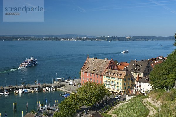 Hafen  Meersburg  Baden-Württemberg  Deutschland  Europa