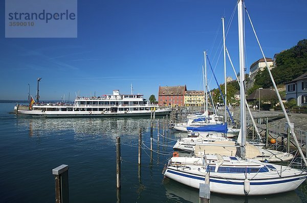 Hafen  Meersburg  Baden-Württemberg  Deutschland  Europa