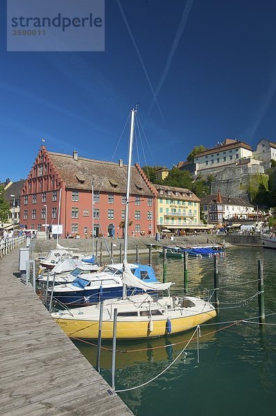 Hafen  Meersburg  Baden-Württemberg  Deutschland  Europa