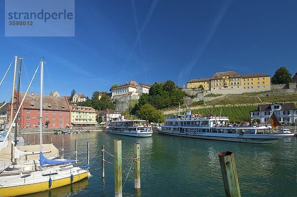 Ausflugsschiff  Meersburg  Baden-Württemberg  Deutschland  Europa